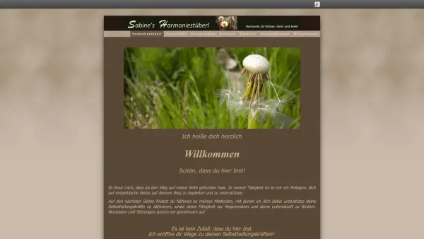 Website Screenshot: Harmoniestüberl Sabine Steiner - Sabine's Harmoniestüberl - Date: 2023-06-22 15:13:48