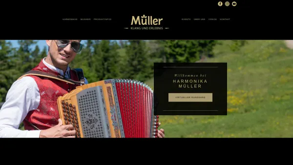 Website Screenshot: Harmonika-Müller GmbH - Harmonika Müller - Bewährte Qualität für Anfänger und Profis - Date: 2023-06-22 15:13:48