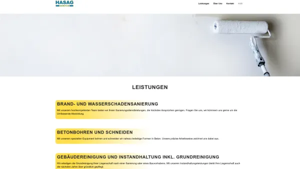 Website Screenshot: Hasag-Service Gesellschaft A-Online - Start - HASAG - Date: 2023-06-22 15:13:48