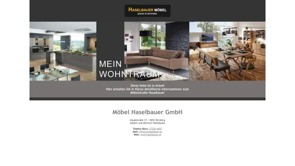 Website Screenshot: Haselbauer GmbH - Möbelstudio Haselbauer - Ternberg - Date: 2023-06-15 16:02:34