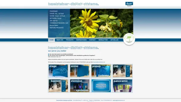 Website Screenshot: Haselsteiner-Display-Systeme - Haselsteiner - Display Systeme - Date: 2023-06-22 15:13:48