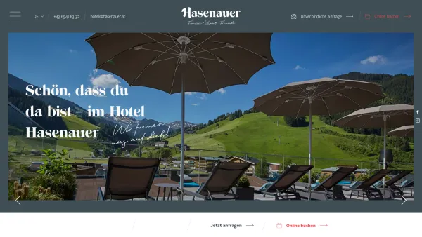 Website Screenshot: Hotel Hasenauer**** - Urlaub in Saalbach Hinterglemm | 4*-Superior-Hotel Hasenauer - Date: 2023-06-22 15:13:48