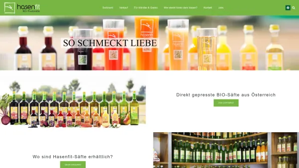 Website Screenshot: Voglsam GmbH Mostkellerei & Fruchtsäfte - hasenfit BIO-Fruchtsäfte | Direkt gepresste BIO-Säfte aus Österreich - Date: 2023-06-15 16:02:34