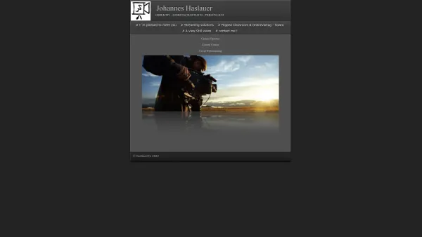 Website Screenshot: Johannes Haslauer, Kameramann, Verbundkameramann und Videoproduktion - Kameramann | haslauer.tv | Wien | AUT - Date: 2023-06-22 15:13:48