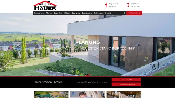 Website Screenshot: Hauer Zimmerei GmbH - Home - Hauer Zimmerei GmbH aus EnzenkirchenHauer Zimmerei GmbH aus Enzenkirchen - Date: 2023-06-14 10:40:29