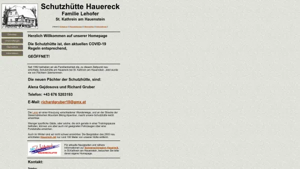 Website Screenshot: Schutzhütte Hauereck - Hauereck, Mountain Bike Urlaub, Urlaub Steiermark - Date: 2023-06-22 15:02:13