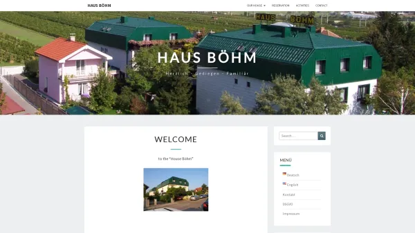 Website Screenshot: Haus Böhm Gumpoldskirchen - Haus Böhm – herzlich – gediegen – familiär - Date: 2023-06-22 15:02:13