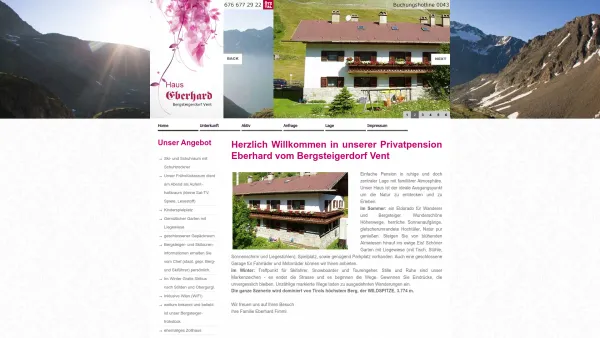 Website Screenshot: HerzlichHaus Eberhard - Haus Eberhard - Vent - Date: 2023-06-22 15:02:13