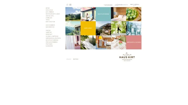 Website Screenshot: Haus Hirt**** - Alpine Spa Hotel Haus Hirt | Kinderfreundliches Designhotel - Date: 2023-06-14 10:40:26