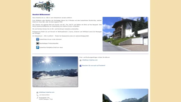 Website Screenshot: Haus Hubertus - Haus Hubertus ::: Willkommen! - Date: 2023-06-22 15:02:13