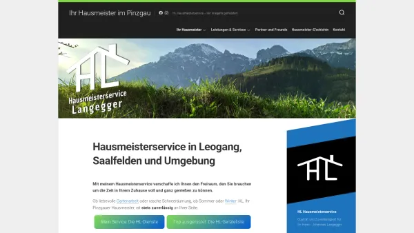 Website Screenshot: Mobiler Hausbetreuungsdienst u Oberscheider - Hausmeisterservice in Leogang, Saalfelden und Umgebung | Ihr Hausmeister im Pinzgau - Date: 2023-06-22 15:02:13