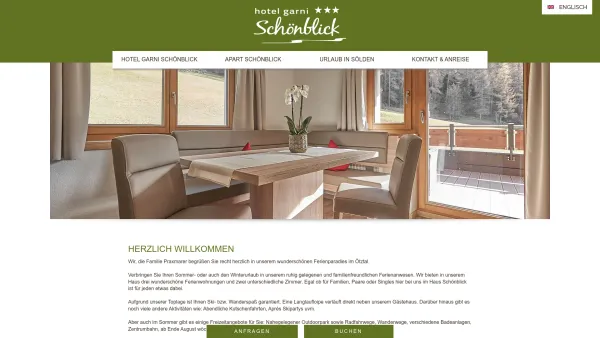 Website Screenshot: Haus Schönblick Sölden - Hotel Garni Schönblick ➌* Appartements in Sölden - Date: 2023-06-22 15:02:13