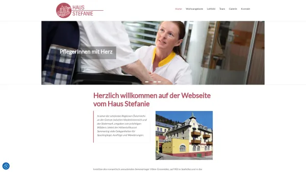 Website Screenshot: Haus-Stefanie-Ochsengarten-TIROL - Herzlich willkommen auf der Webseite vom Haus Stefanie - Seniorenresidenz Haus Stefanie - Date: 2023-06-22 15:02:13