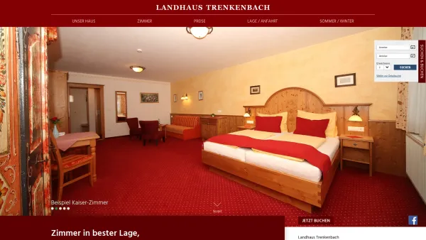 Website Screenshot: Landhaus Trenkenbach - Landhaus Trenkenbach, Zimmer in Schladming. - Date: 2023-06-14 10:40:26
