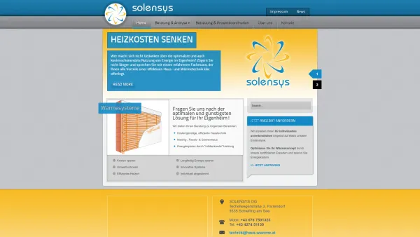Website Screenshot: Haus&Wärme - Solare Energie Systeme - Date: 2023-06-22 15:02:13