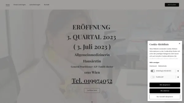 Website Screenshot: Hausarzt19 - PRAKTISCHER ARZT | HAUSARZT/ALLGEMEINMEDIZINER WIEN - Date: 2023-06-22 15:13:48