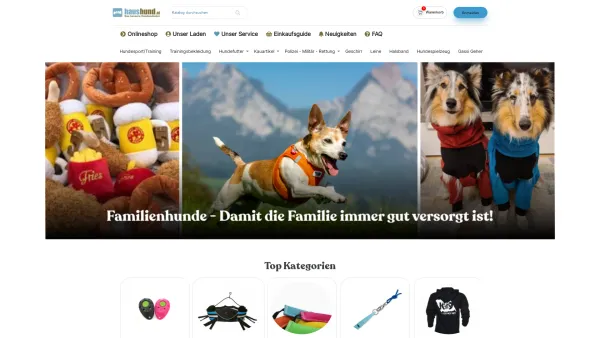 Website Screenshot: haushund Katharina Wernisch - Ihr Shop für Hundespielzeug, Hundebetten, Hundebekleidung - Hochwertige Produkte für Hundehalter und Outdoor-Freunde - Haushund - Date: 2023-06-22 15:12:12