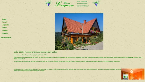 Website Screenshot: Pension "Haus Langmann" - Pension Haus Langmann - Date: 2023-06-14 10:40:26