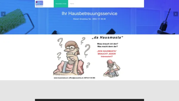 Website Screenshot: Hausmasta.at - Hausmasta-Gebäudeservice - Date: 2023-06-26 10:26:22