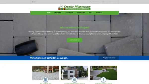 Website Screenshot: Hausmeister-Service - Creativ Pflasterung – PFLASTERUNG – HAUSBETREUUNG - Date: 2023-06-22 15:12:12