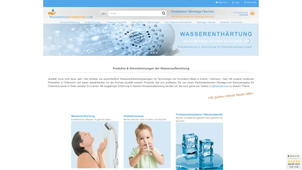 Website Screenshot: xiblo GmbH - Hauswasseraufbereitung - HAUSWASSERAUFBEREITUNG - Date: 2023-06-22 15:12:12