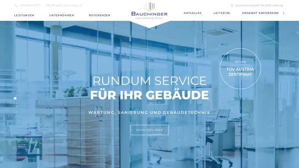 Website Screenshot: Hausbetreuung Bauchinger HB-Bauchinger - HB Bauchinger – Hausbetreuung, Gebäude- und Hotelmanagement - Date: 2023-06-15 16:02:34