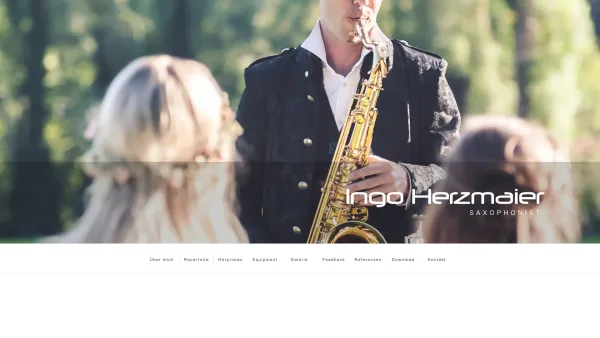 Website Screenshot: HDesign - Ingo Herzmaier - Saxophonist - saxsolo.at - Date: 2023-06-22 15:02:17