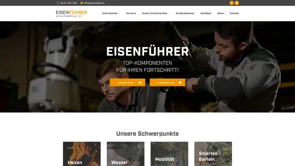Website Screenshot: He-Technik Eisenführer - Home - Eisenführer Metallverarbeitung e. U. - Date: 2023-06-15 16:02:34