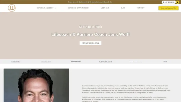 Website Screenshot: Healingspace Mag. Jens Wolff - Coaching Wien: Online Life- & Karriere Coach | Jens Wolff - Date: 2023-06-26 10:26:24