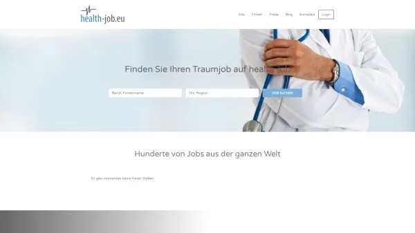 Website Screenshot: health-job.at e.U. - health-job.eu - Jobs - Jobsuche - Jobbörse - Stellenangebote | health-job - Date: 2023-06-15 16:02:34