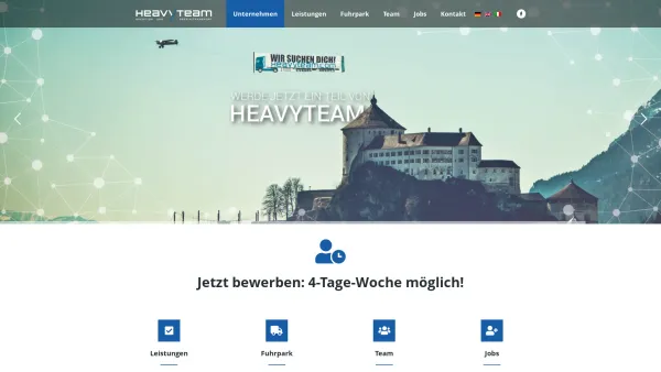 Website Screenshot: Heavyteam-Spezialtransport heavyteam - Spedition Kufstein / Tirol • HEAVYTEAM - Date: 2023-06-22 15:02:17