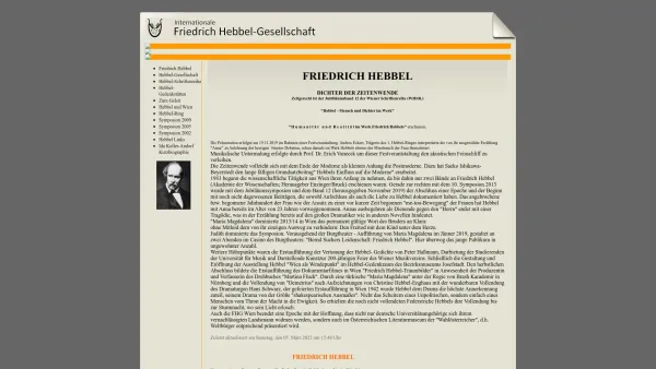 Website Screenshot: Hebbel Friedrich Literaturwissenschaftliche Kennen Sie diese Persönlichkeit und seWerk - Friedrich Hebbel - Date: 2023-06-22 15:02:17