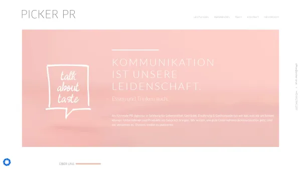Website Screenshot: Hebenstreit & Picker Public Relations GmbH - Picker PR Agentur Salzburg: Kommunikation mit Leidenschaft - Date: 2023-06-14 10:40:29