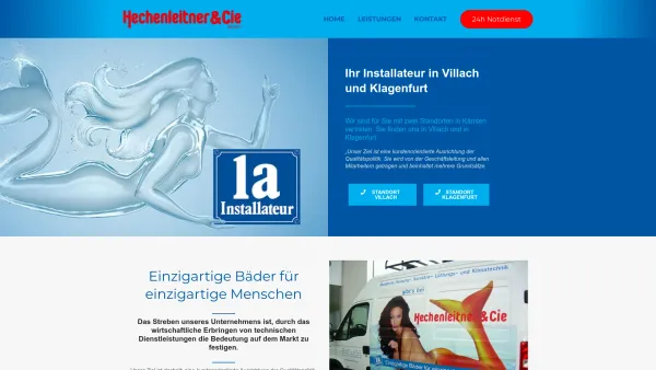 Website Screenshot: Hechenleitner Cie Startseite - Ihr Installateur in Villach und Klagenfurt - Hechenleitner & Cie GmbH - Date: 2023-06-22 15:02:17