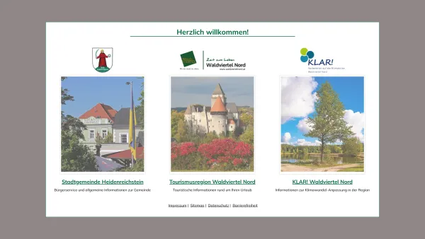 Website Screenshot: Stadtgemeinde Heidenreichstein - Heidenreichstein - Date: 2023-06-14 10:40:29