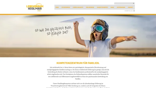 Website Screenshot: Sozialpädagogische Wohngruppen Heidlmair GmbH - Home - Heidlmair Homepage - Date: 2023-06-22 15:12:12