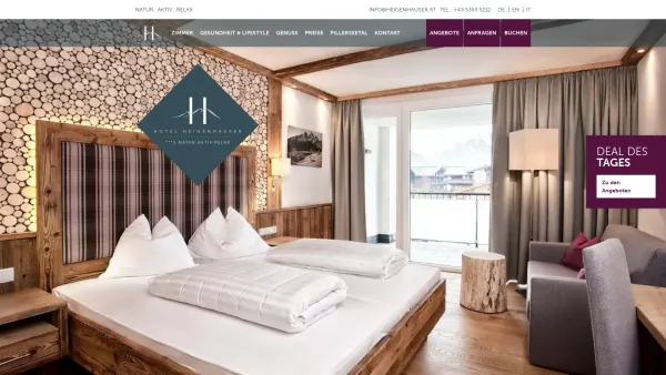 Website Screenshot: Josef Hotel Heigenhauser Waidring/Tirol - Home - Hotel Heigenhauser e.U. - Waidring - Date: 2023-06-22 15:12:12