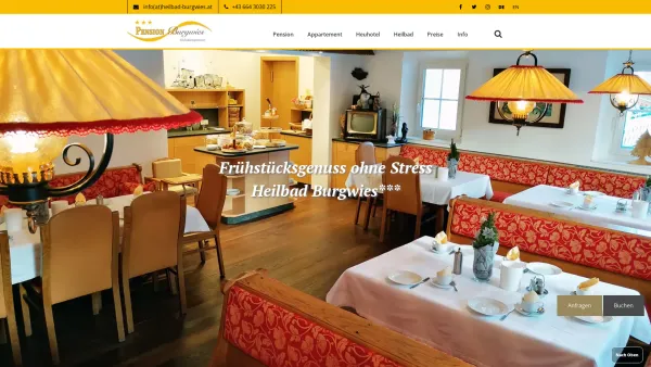 Website Screenshot: Pension Heilbad Burgwies*** - Pension Appartement Heilbad Burgwies Urlaub jetzt buchen! - Date: 2023-06-22 15:12:12