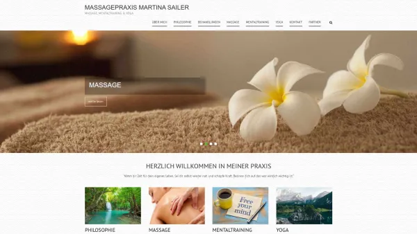 Website Screenshot: Massage Praxis - Massagepraxis Martina Sailer – Massage, Mentaltraining & Yoga - Date: 2023-06-22 15:16:28