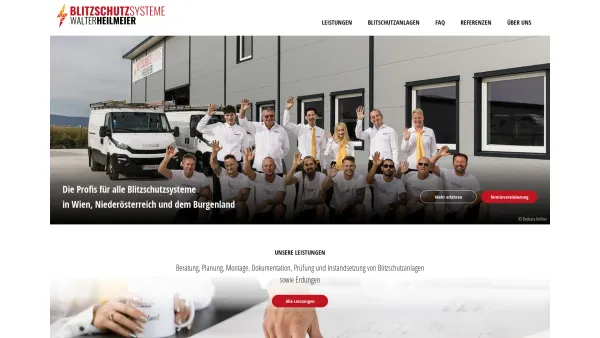 Website Screenshot: Blitzschutz Heilmeier GmbH - Heilmeier Blitschutzsysteme - Date: 2023-06-22 15:16:28