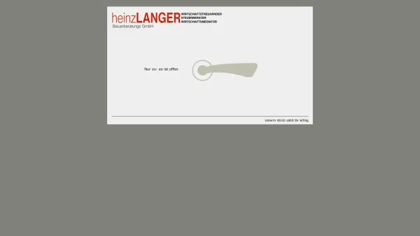 Website Screenshot: --Heinz Langer Steuerberater Wirtschaftstreuhaender Wirtschaftsmediator-- - Heinz Langer - Date: 2023-06-14 10:40:29