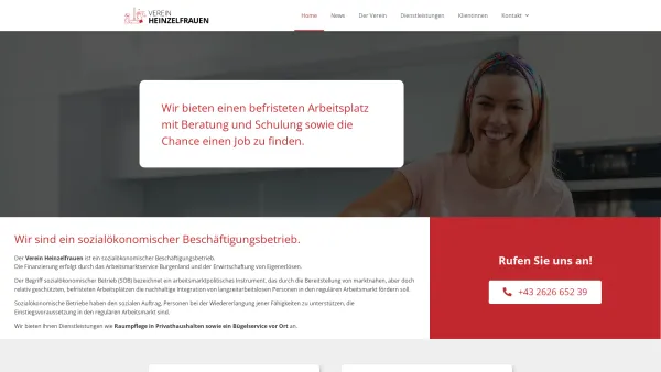 Website Screenshot: Verein Heinzelfrauen - Verein Heinzelfrauen – Blitzblank vom Keller bis zum Dach - Date: 2023-06-22 15:16:29