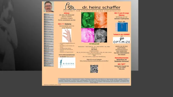 Website Screenshot: dr.schaffer - Praxis Dr. Heinz Schaffer - Frauenfacharzt - Date: 2023-06-22 15:16:29