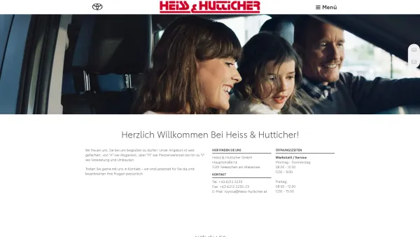 Website Screenshot: Autohaus Heiss Hutticher Startseite - Toyota Händler, Seekirchen am Wallersee, Heiss & Hutticher GmbH - Date: 2023-06-22 15:16:29