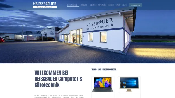 Website Screenshot: Josef HEISSBAUER Computer und Bürotechnik A-4910 Ried Innkreis  Startseite - HEISSBAUER – Computer & Bürotechnik - Date: 2023-06-22 15:16:29