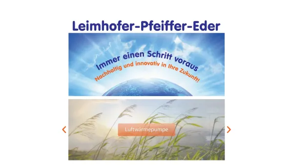 Website Screenshot: Leimhofer Pfeiffer Eder OHG Installation Heizung Elektrotechnik Erdwärme - LPE – LeimhoferPfeifferEder – Installateur - Date: 2023-06-22 15:02:21