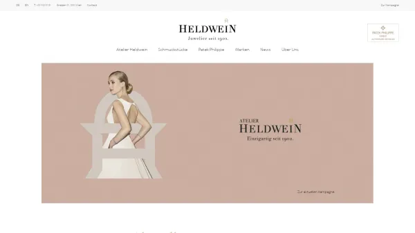 Website Screenshot: Anton Heldwein Gesellschaft m.b.H. & Co KG - Juwelier - Home – Heldwein - Date: 2023-06-15 16:02:34