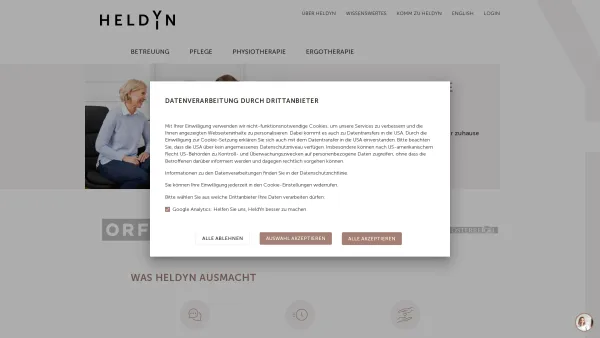 Website Screenshot: HeldYn CARE GmbH - Pflege Buchen - HeldYn - Date: 2023-06-14 10:37:15