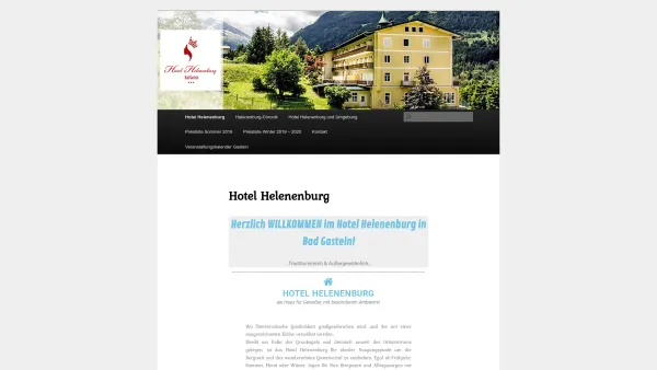Website Screenshot: Kur- und Ferien Hotel Helenenburg*** - Hotel Helenenburg | Bad Gastein, Austria - Date: 2023-06-22 15:02:21