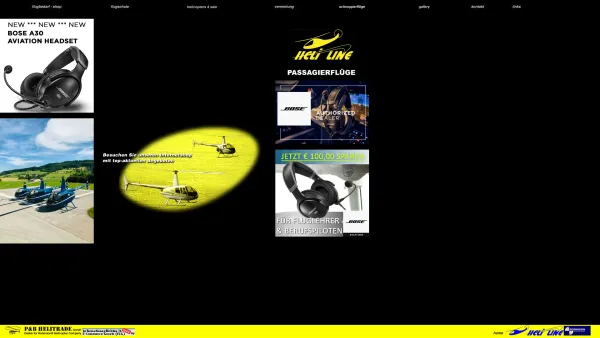 Website Screenshot: Österreichische Helikopter Seite über Helikopter und Fliegen - Hubschrauberrundflüge - Österreichische Helikopter Seite über Helikopter und Fliegen - Date: 2023-06-22 15:02:21